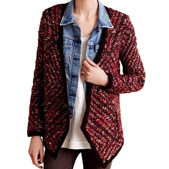 Moth Jackets & Blazers - Moth Keavy Open Front Mohair Sweater Jacket